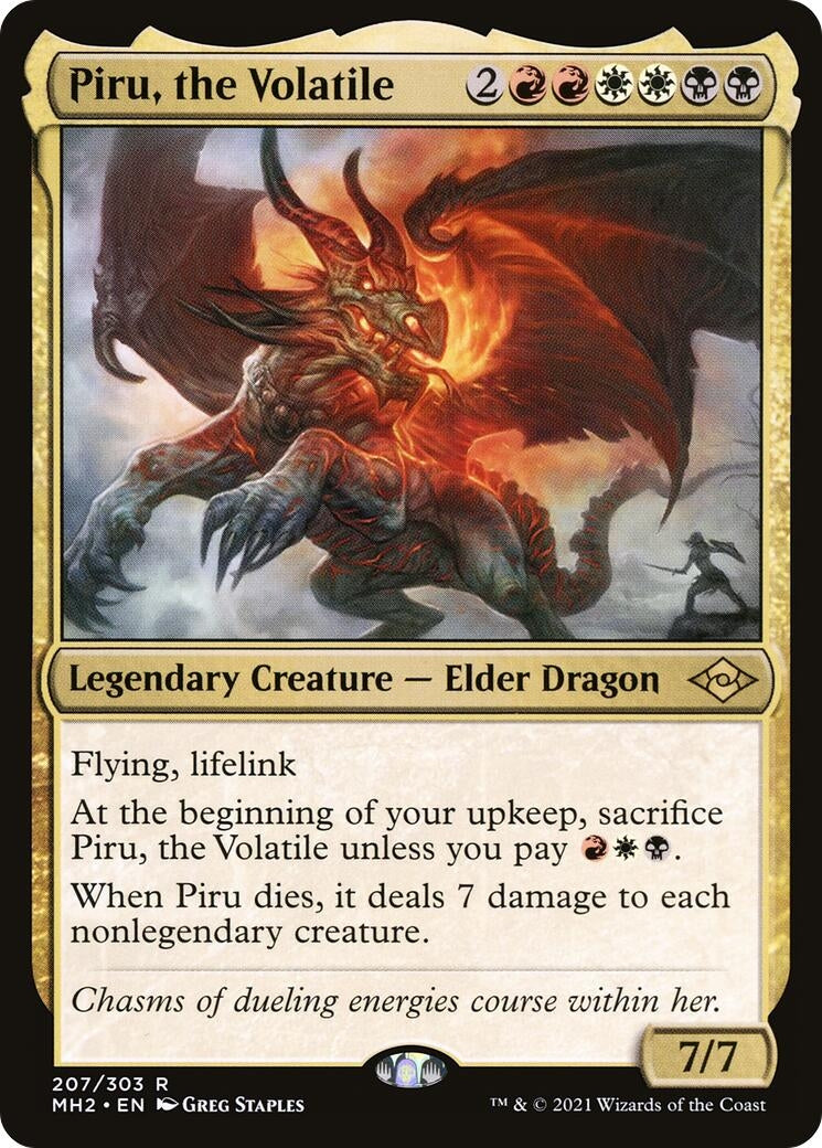 Image for Piru, the Volatile (207) (Modern Horizons 2) (MH2) - Magic: The Gathering