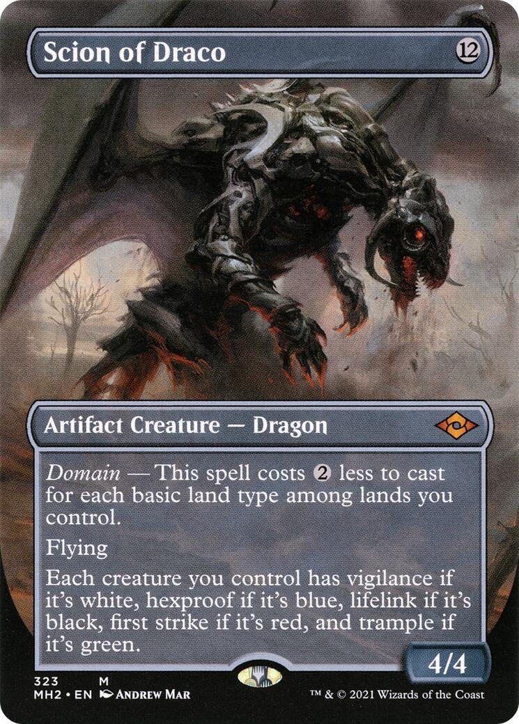 Image for Scion of Draco (Borderless) (323) (Modern Horizons 2) (MH2) - Magic: The Gathering
