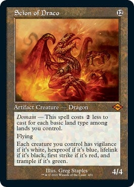 Image for Scion of Draco (Retro Frame) (Foil Etched) (431) (Modern Horizons 2) (MH2) - Magic: The Gathering