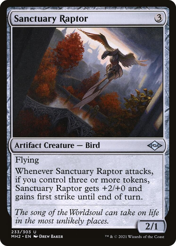 Image for Sanctuary Raptor (233) (Modern Horizons 2) (MH2) - Magic: The Gathering