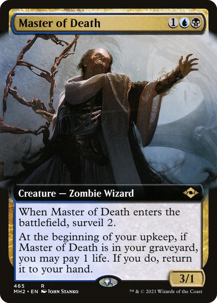 Image for Master of Death (Extended Art) (465) (Modern Horizons 2) (MH2) - Magic: The Gathering