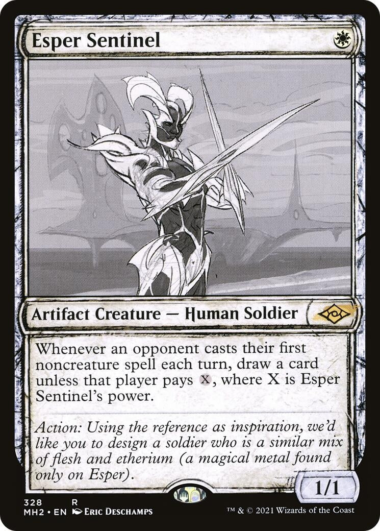 Image for Esper Sentinel (Showcase) (328) (Modern Horizons 2) (MH2) - Magic: The Gathering