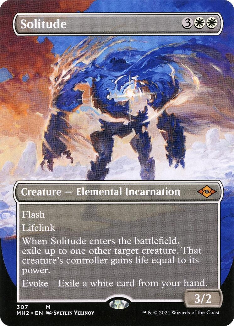 Image for Solitude (Borderless) (307) (Modern Horizons 2) (MH2) - Magic: The Gathering