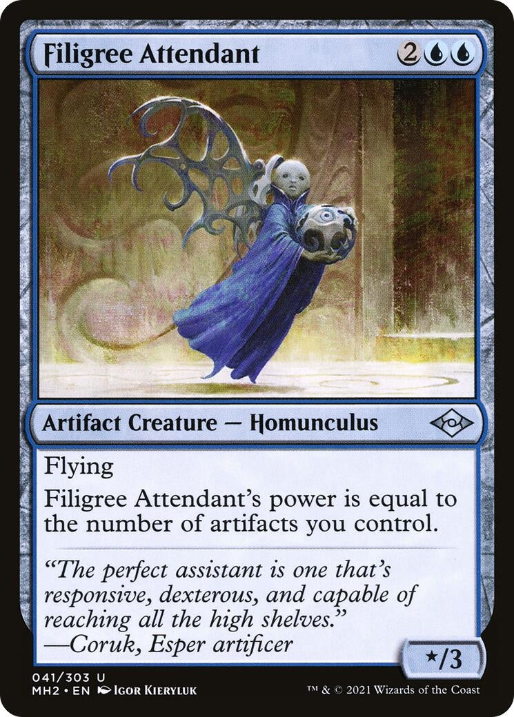 Image for Filigree Attendant (41) (Modern Horizons 2) (MH2) - Magic: The Gathering