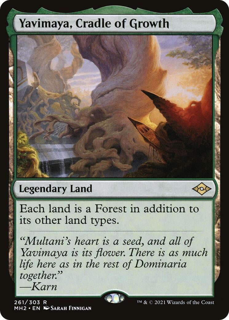 Image for Yavimaya, Cradle of Growth (261) (Modern Horizons 2) (MH2) - Magic: The Gathering