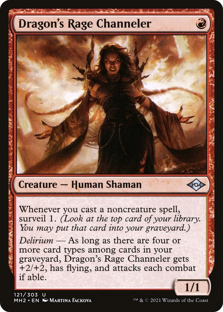 Image for Dragon's Rage Channeler (121) (Modern Horizons 2) (MH2) - Magic: The Gathering