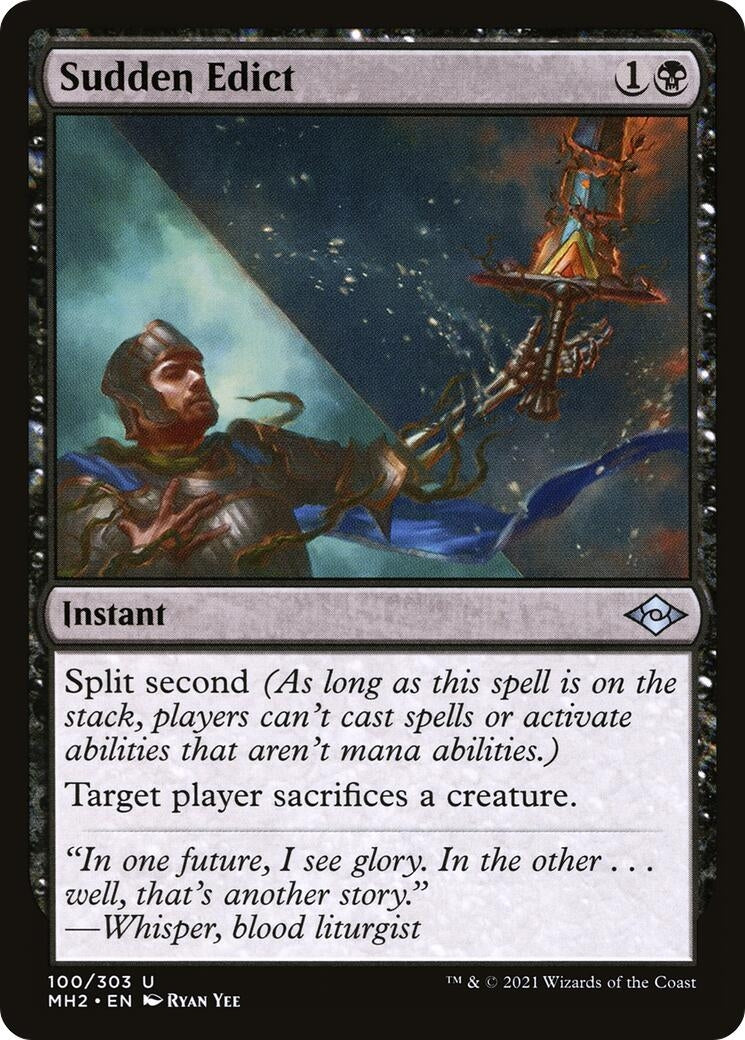 Image for Sudden Edict (100) (Modern Horizons 2) (MH2) - Magic: The Gathering