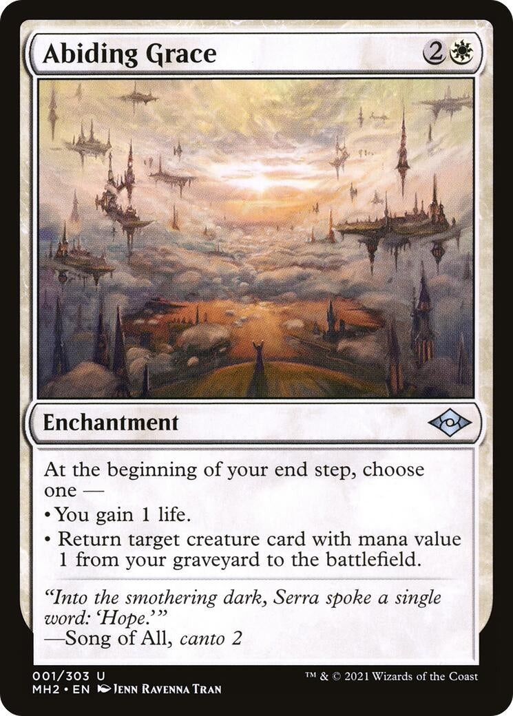Image for Abiding Grace (1) (Modern Horizons 2) (MH2) - Magic: The Gathering