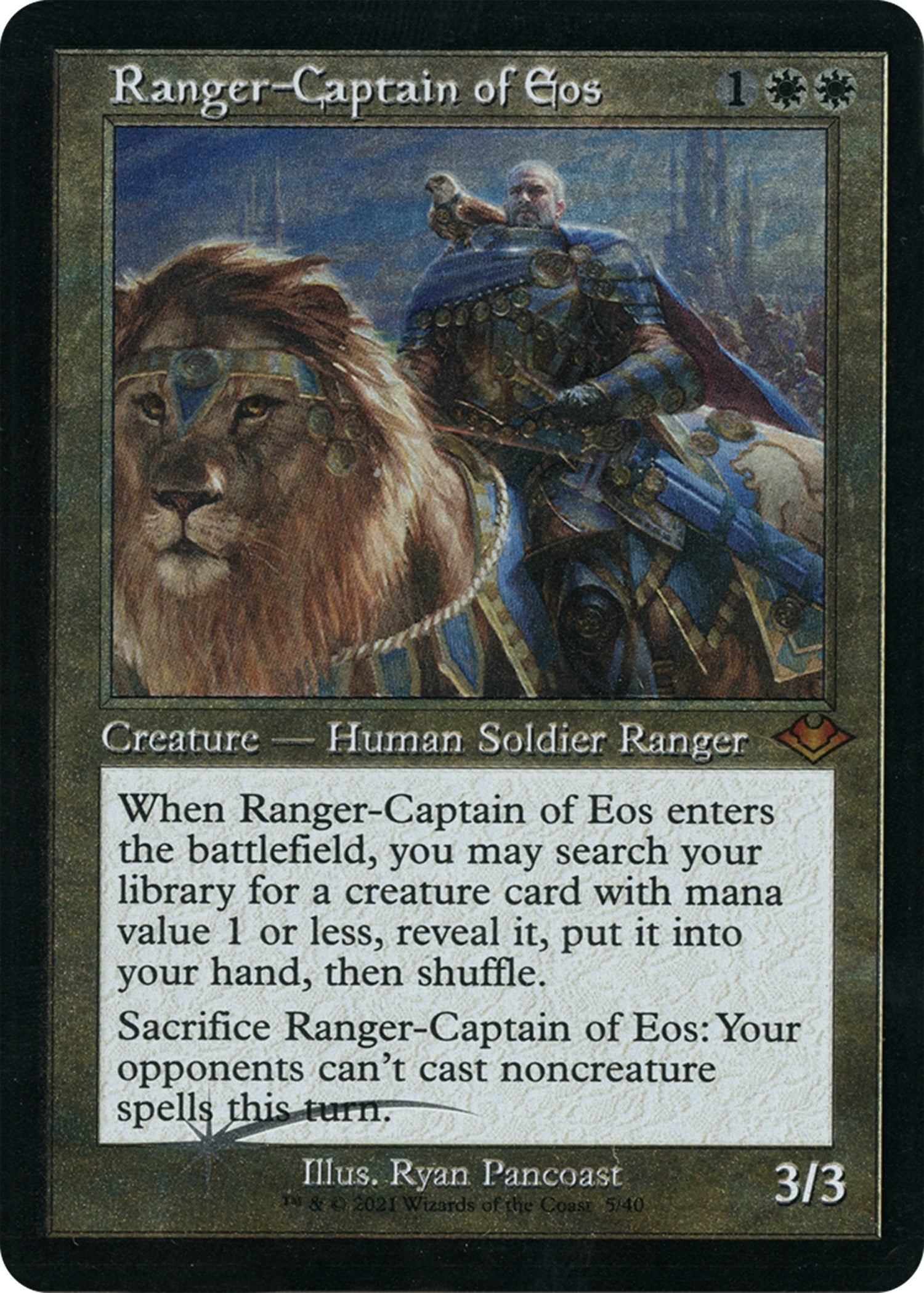 Image for Ranger-Captain of Eos (Retro Frame) (Foil Etched) (5) (Modern Horizons) (MH1) - Magic: The Gathering