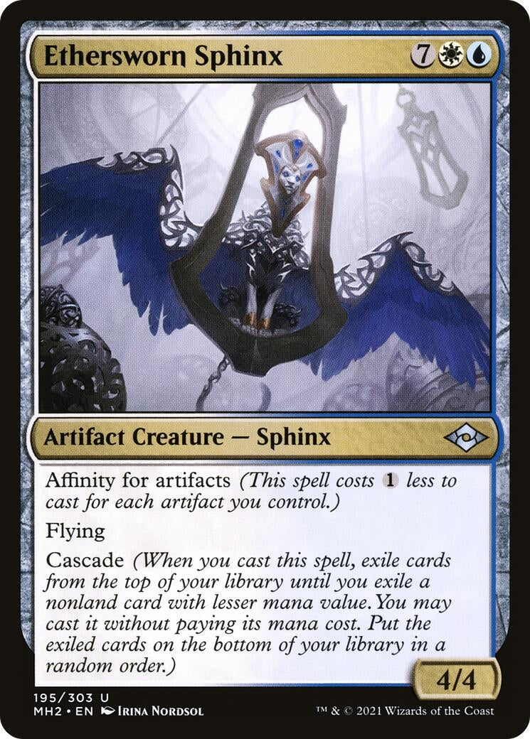 Image for Ethersworn Sphinx (195) (Modern Horizons 2) (MH2) - Magic: The Gathering