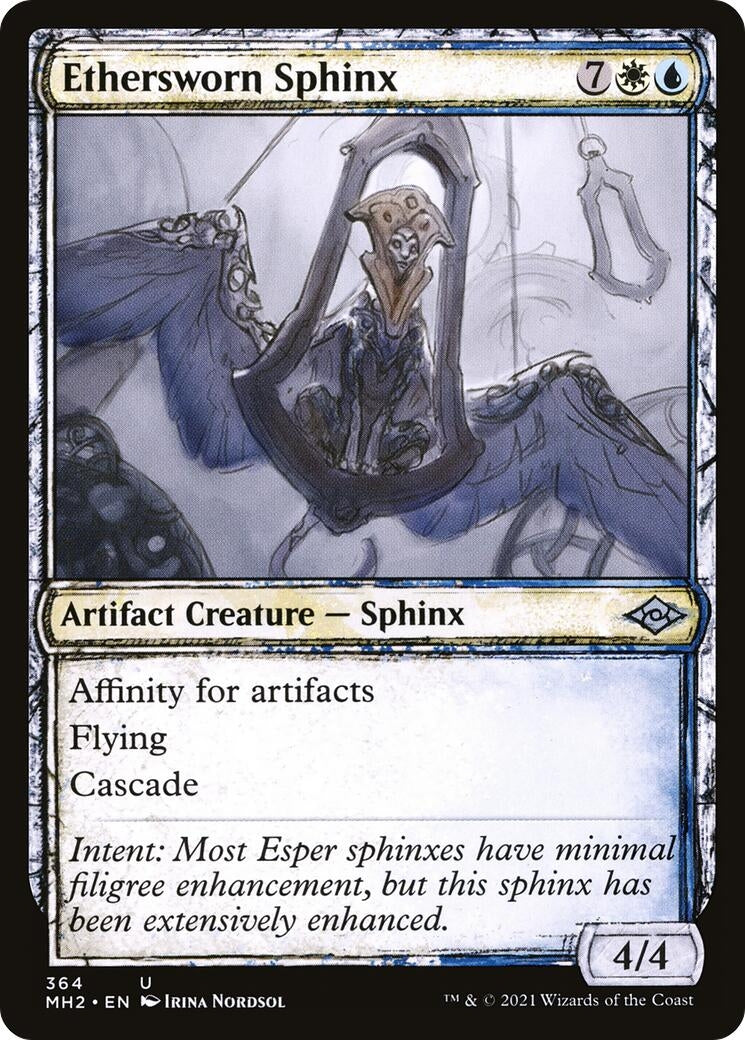 Image for Ethersworn Sphinx (Showcase) (364) (Modern Horizons 2) (MH2) - Magic: The Gathering