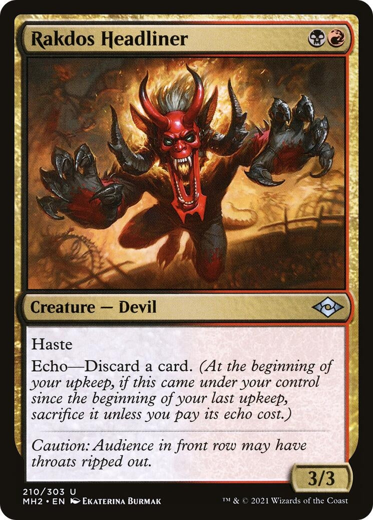Image for Rakdos Headliner (210) (Modern Horizons 2) (MH2) - Magic: The Gathering