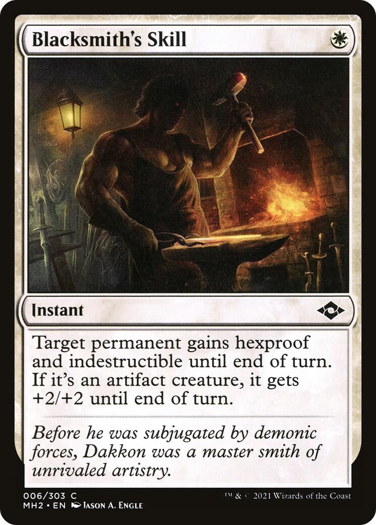 Image for Blacksmith's Skill (6) (Modern Horizons 2) (MH2) - Magic: The Gathering