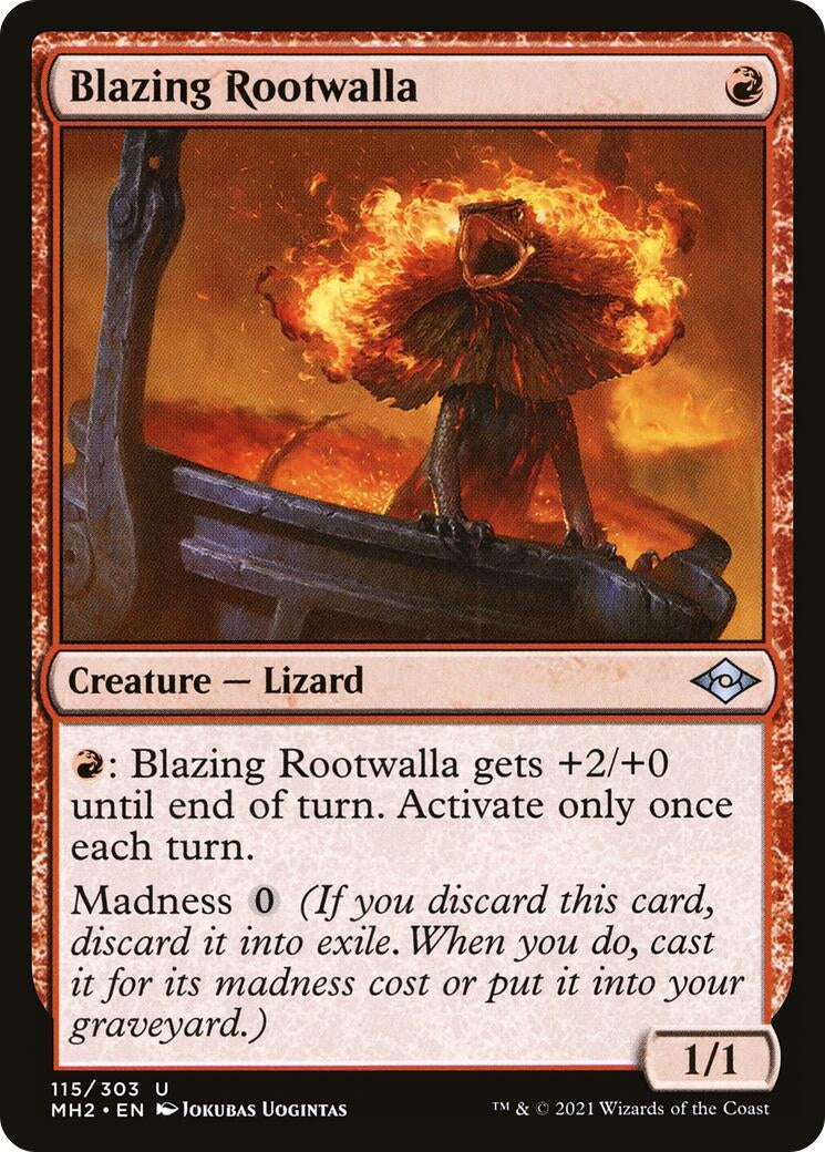 Image for Blazing Rootwalla (115) (Modern Horizons 2) (MH2) - Magic: The Gathering