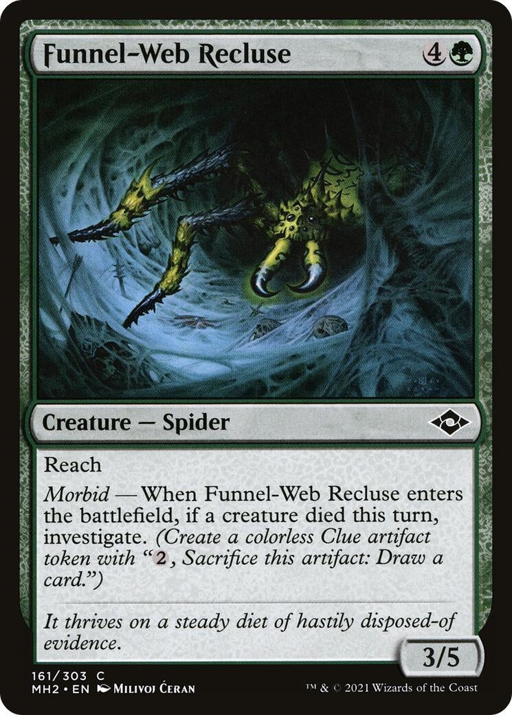 Image for Funnel-Web Recluse (161) (Modern Horizons 2) (MH2) - Magic: The Gathering
