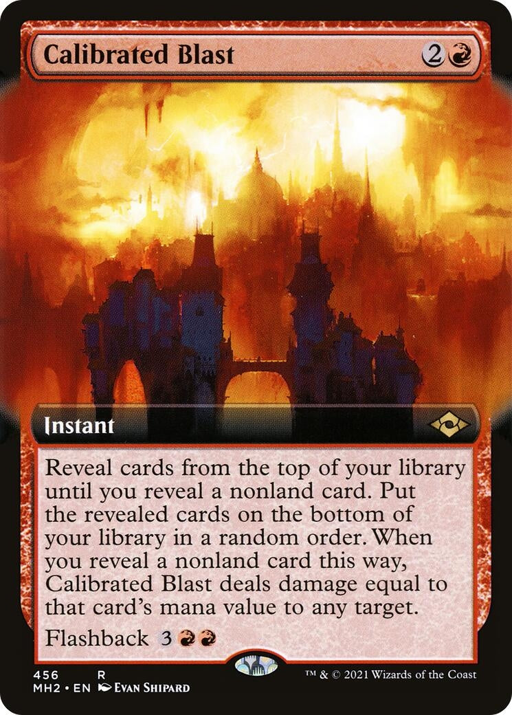 Image for Calibrated Blast (Extended Art) (456) (Modern Horizons 2) (MH2) - Magic: The Gathering