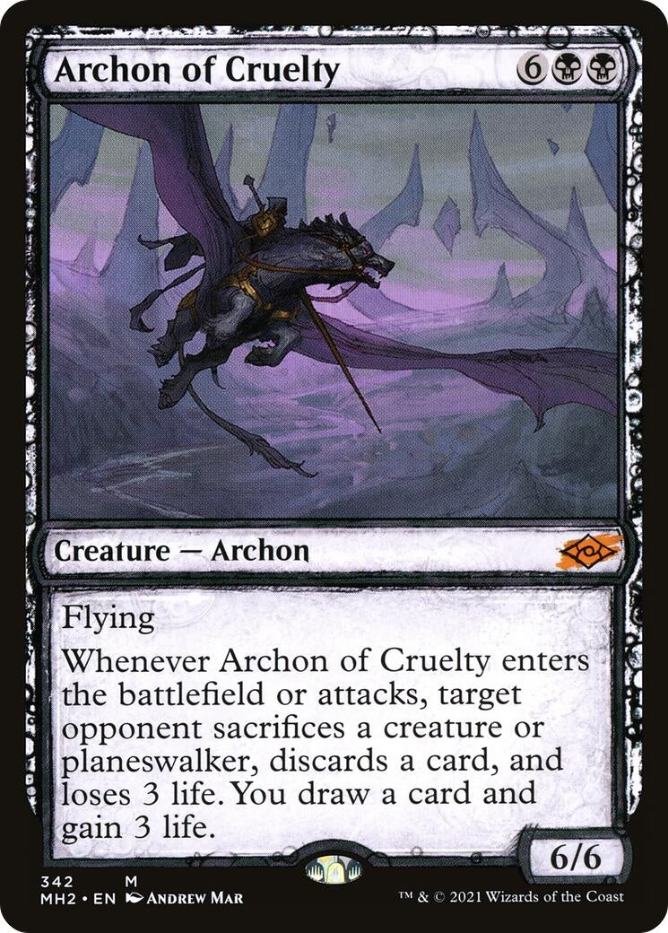 Image for Archon of Cruelty (Showcase) (342) (Modern Horizons 2) (MH2) - Magic: The Gathering