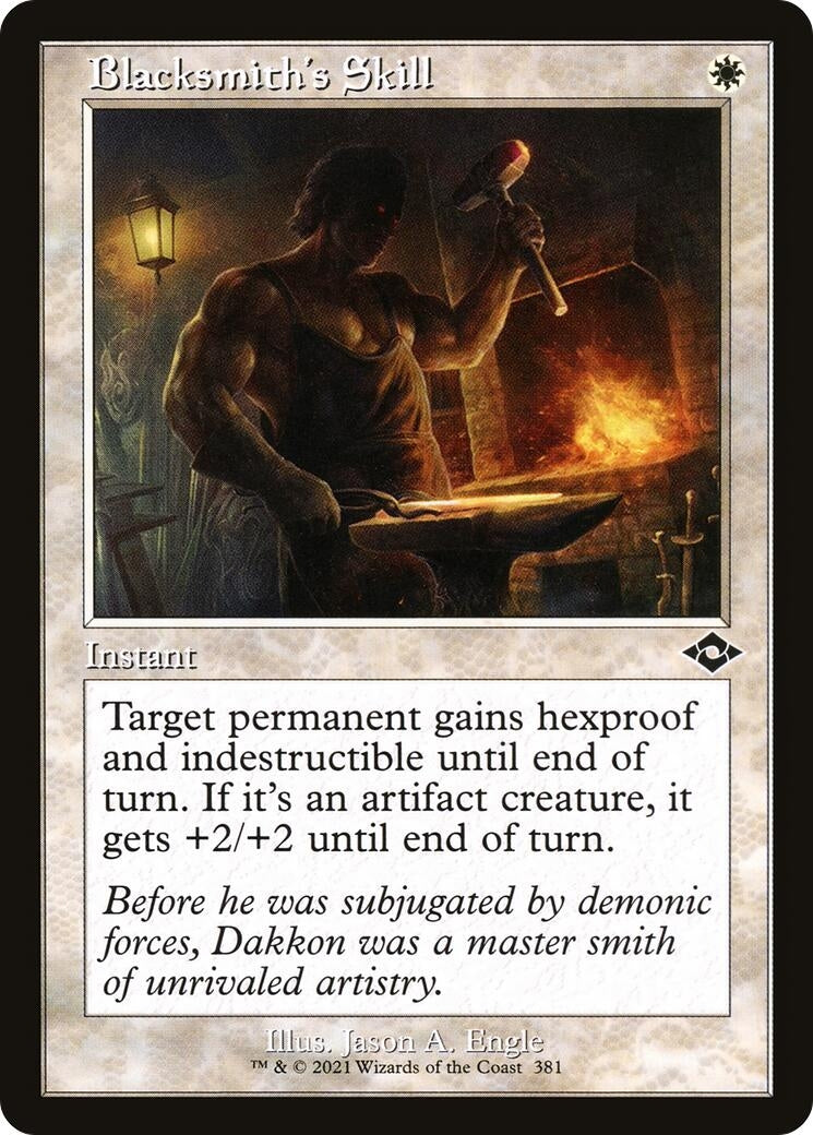 Image for Blacksmith's Skill (Retro Frame) (381) (Modern Horizons 2) (MH2) - Magic: The Gathering