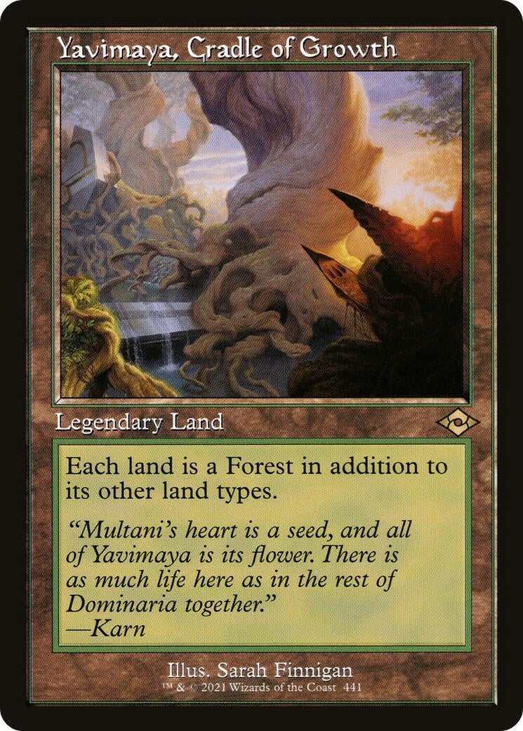 Image for Yavimaya, Cradle of Growth (Retro Frame) (441) (Modern Horizons 2) (MH2) - Magic: The Gathering