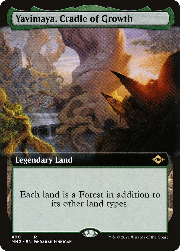Image for Yavimaya, Cradle of Growth (Extended Art) (480) (Modern Horizons 2) (MH2) - Magic: The Gathering