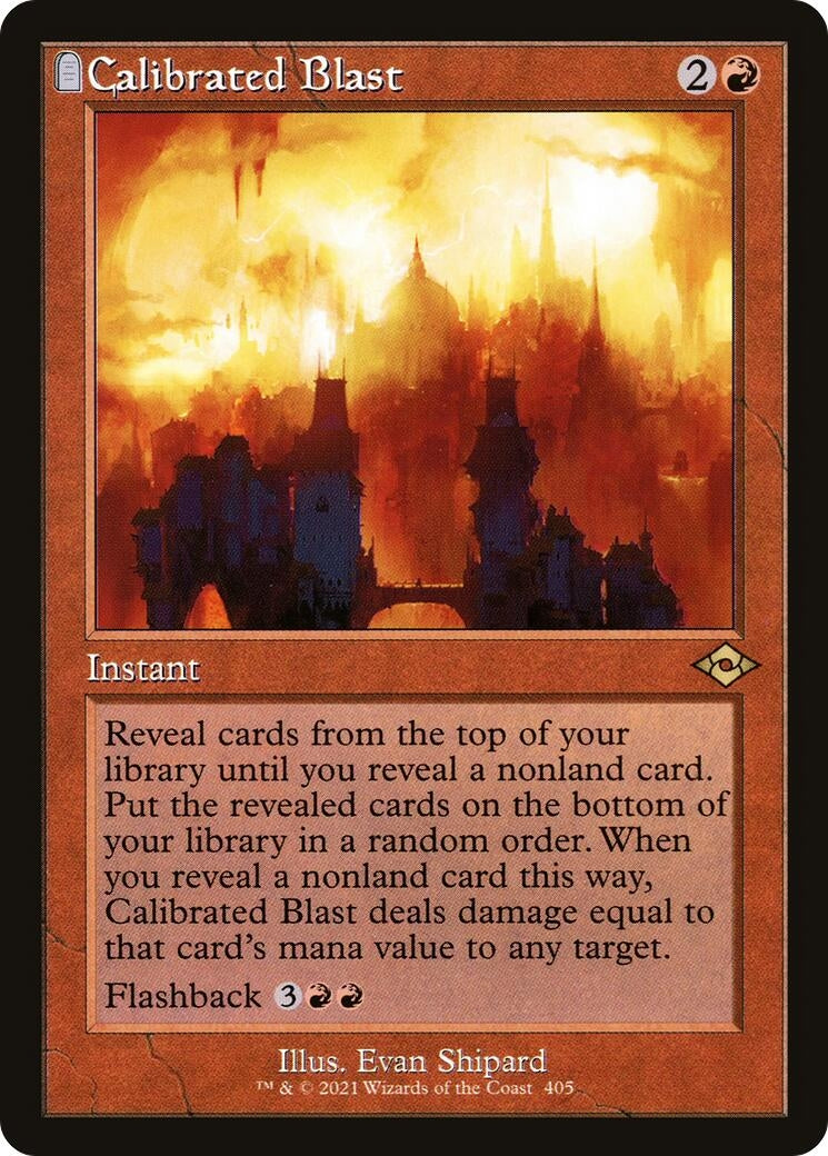 Image for Calibrated Blast (Retro Frame) (405) (Modern Horizons 2) (MH2) - Magic: The Gathering