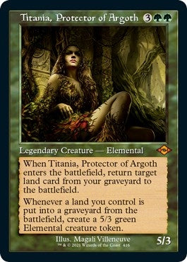 Image for Titania, Protector of Argoth (Retro Frame) (Foil Etched) (416) (Modern Horizons 2) (MH2) - Magic: The Gathering