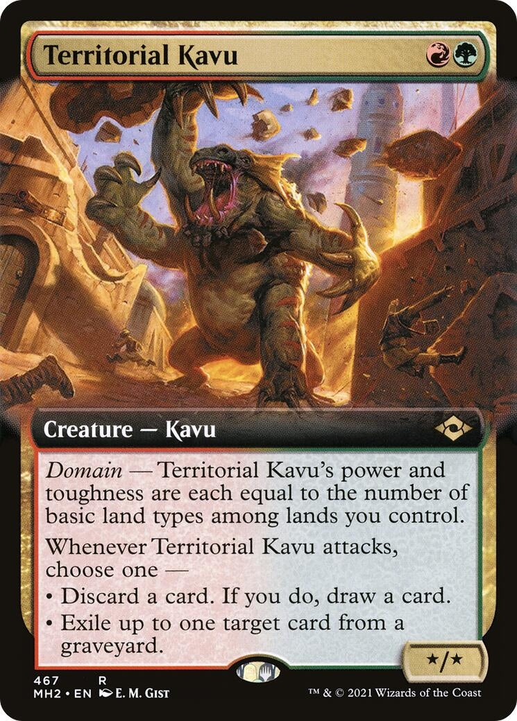 Image for Territorial Kavu (Extended Art) (467) (Modern Horizons 2) (MH2) - Magic: The Gathering