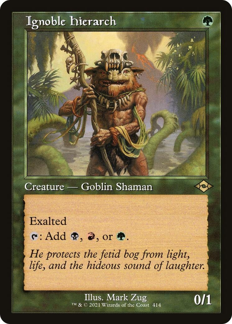 Image for Ignoble Hierarch (Retro Frame) (414) (Modern Horizons 2) (MH2) - Magic: The Gathering