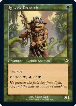 Image for Ignoble Hierarch (Retro Frame) (Foil Etched) (414) (Modern Horizons 2) (MH2) - Magic: The Gathering