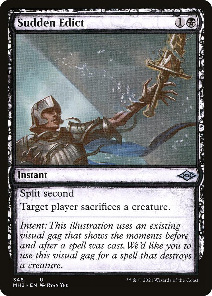 Image for Sudden Edict (Showcase) (346) (Modern Horizons 2) (MH2) - Magic: The Gathering