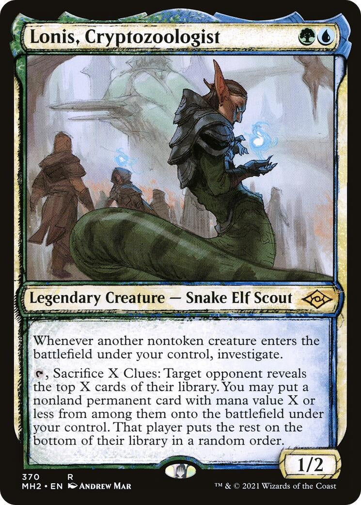 Image for Lonis, Cryptozoologist (Showcase) (370) (Modern Horizons 2) (MH2) - Magic: The Gathering