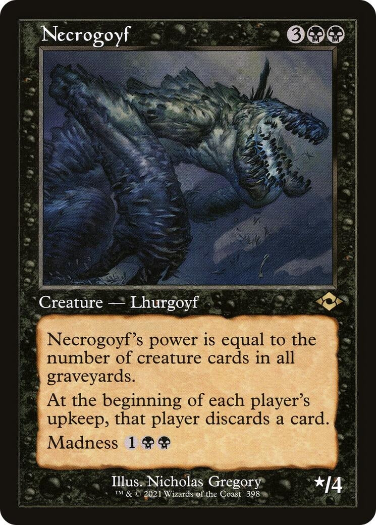 Image for Necrogoyf (Retro Frame) (398) (Modern Horizons 2) (MH2) - Magic: The Gathering