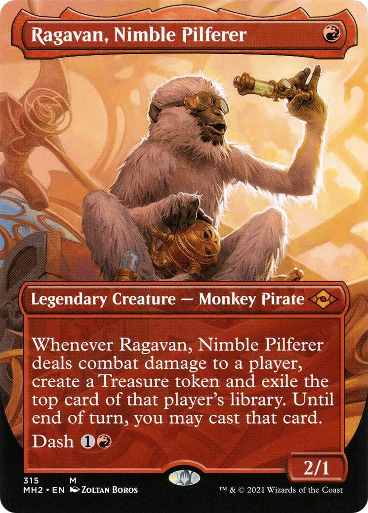 Image for Ragavan, Nimble Pilferer (Borderless) (315) (Modern Horizons 2) (MH2) - Magic: The Gathering