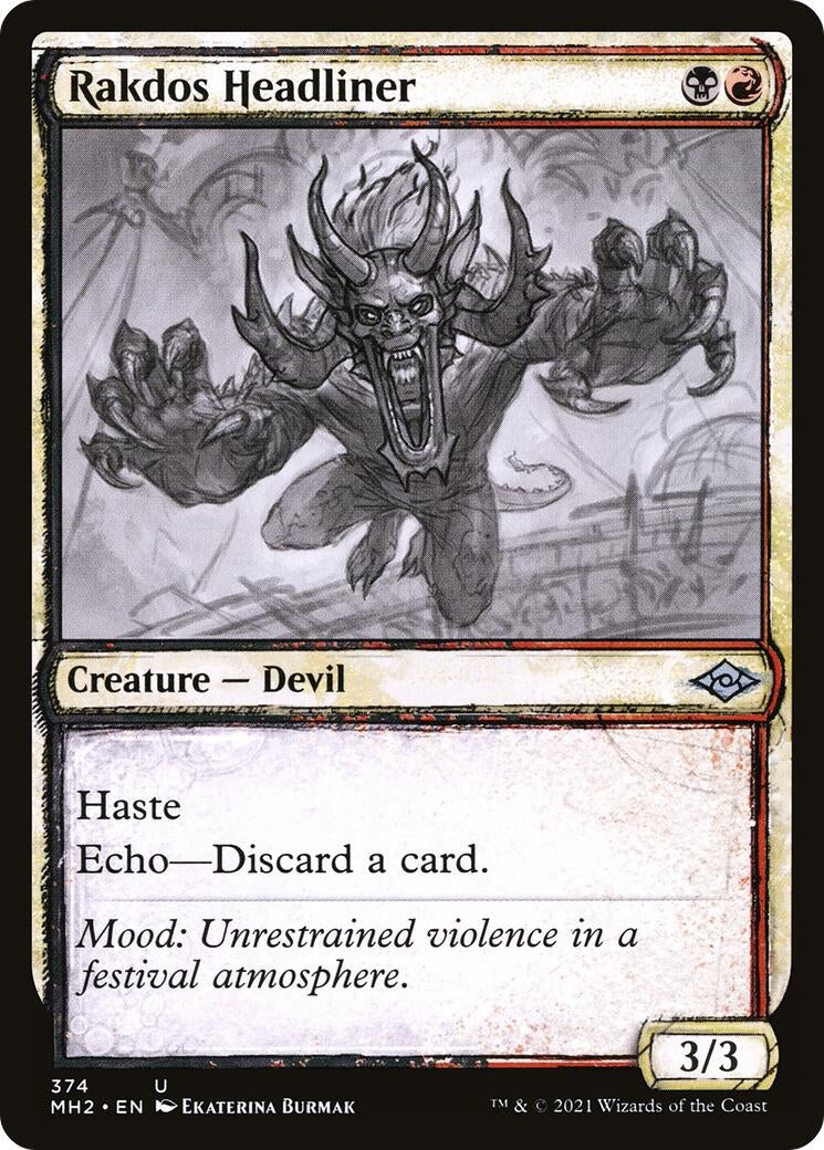 Image for Rakdos Headliner (Showcase) (374) (Modern Horizons 2) (MH2) - Magic: The Gathering
