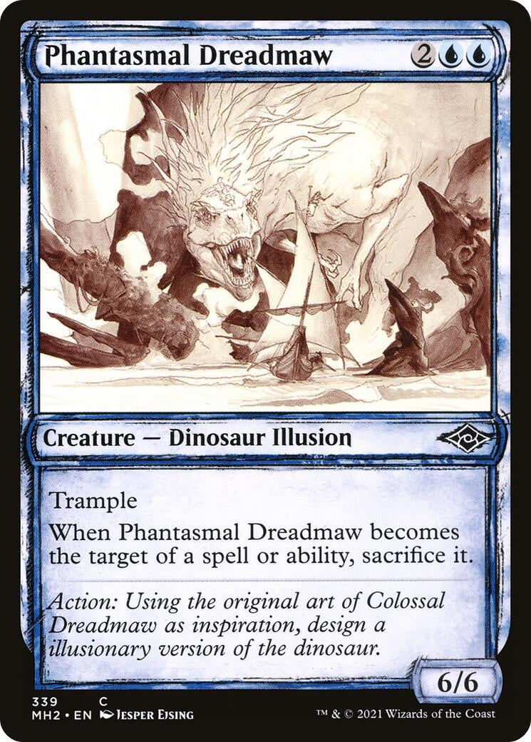 Image for Phantasmal Dreadmaw (Showcase) (339) (Modern Horizons 2) (MH2) - Magic: The Gathering