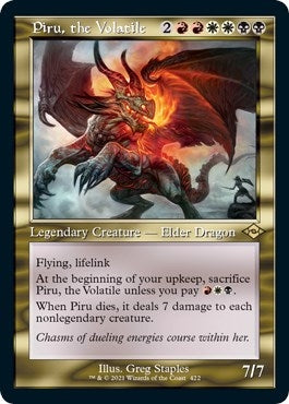 Image for Piru, the Volatile (Retro Frame) (Foil Etched) (422) (Modern Horizons 2) (MH2) - Magic: The Gathering