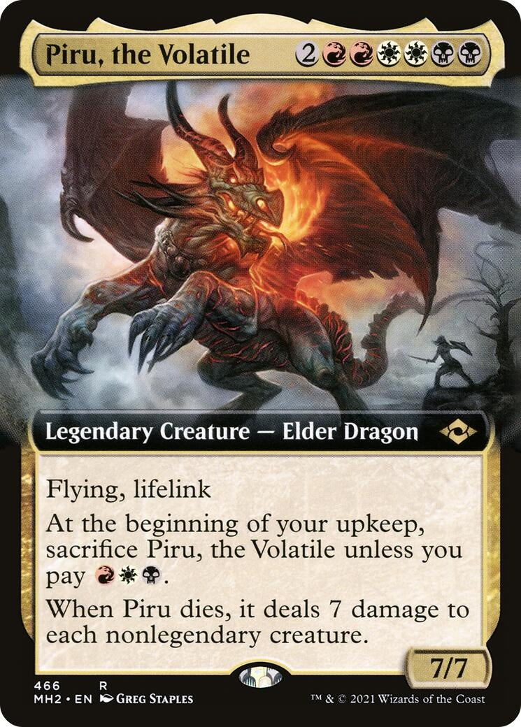 Image for Piru, the Volatile (Extended Art) (466) (Modern Horizons 2) (MH2) - Magic: The Gathering