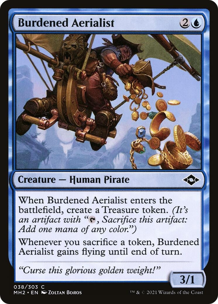 Image for Burdened Aerialist (38) (Modern Horizons 2) (MH2) - Magic: The Gathering