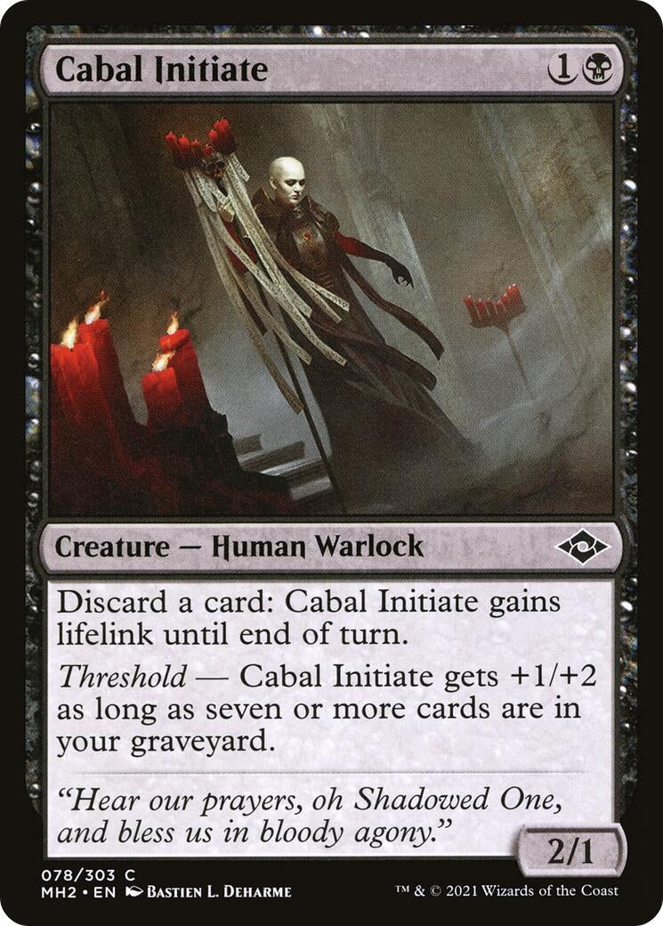 Image for Cabal Initiate (78) (Modern Horizons 2) (MH2) - Magic: The Gathering