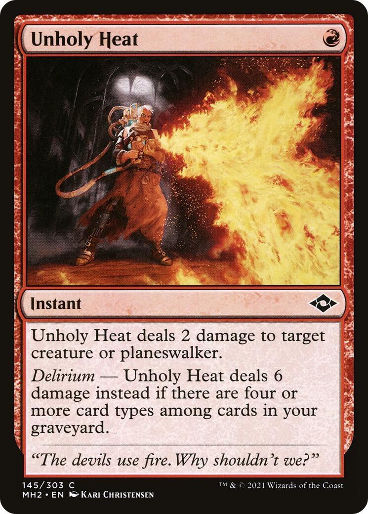 Image for Unholy Heat (145) (Modern Horizons 2) (MH2) - Magic: The Gathering
