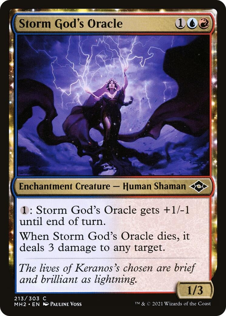 Image for Storm God's Oracle (213) (Modern Horizons 2) (MH2) - Magic: The Gathering