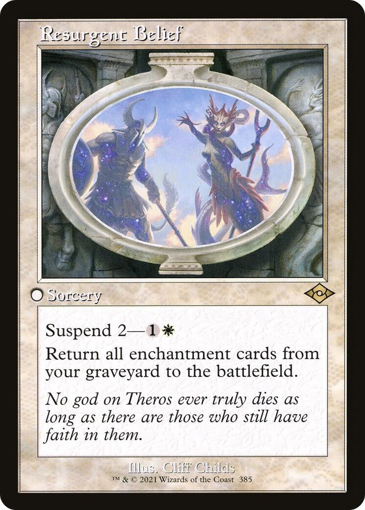 Image for Resurgent Belief (Retro Frame) (385) (Modern Horizons 2) (MH2) - Magic: The Gathering