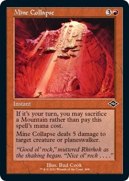 Image for Mine Collapse (Retro Frame) (Foil Etched) (408) (Modern Horizons 2) (MH2) - Magic: The Gathering