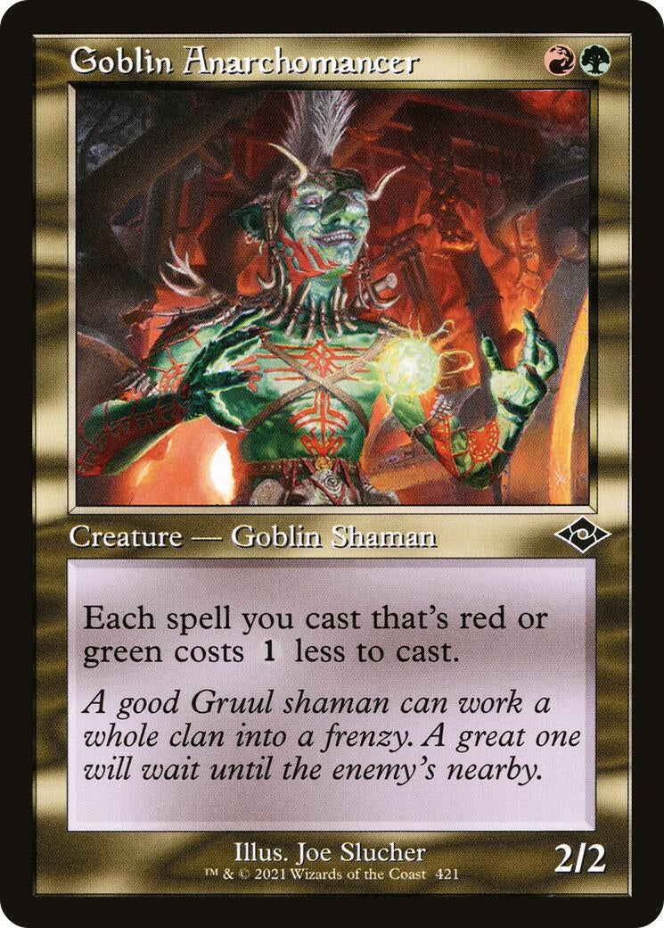Image for Goblin Anarchomancer (Retro Frame) (421) (Modern Horizons 2) (MH2) - Magic: The Gathering