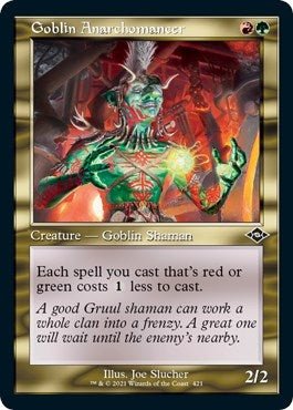 Image for Goblin Anarchomancer (Retro Frame) (Foil Etched) (421) (Modern Horizons 2) (MH2) - Magic: The Gathering
