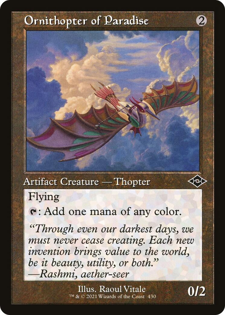 Image for Ornithopter of Paradise (Retro Frame) (430) (Modern Horizons 2) (MH2) - Magic: The Gathering