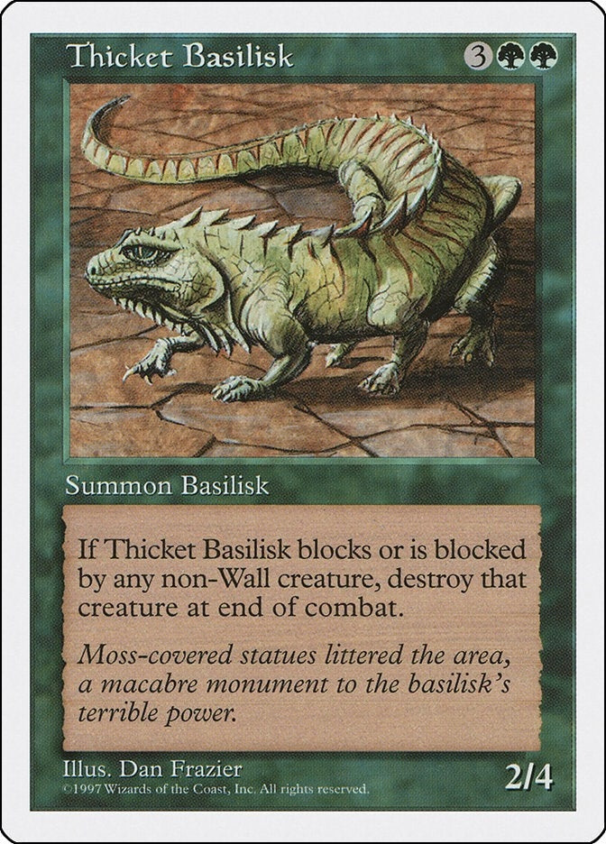 Image for Thicket Basilisk (Fifth Edition) (5ED) - Magic: The Gathering