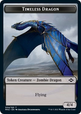 Image for Timeless Dragon Token (4) (Modern Horizons 2) (MH2) - Magic: The Gathering