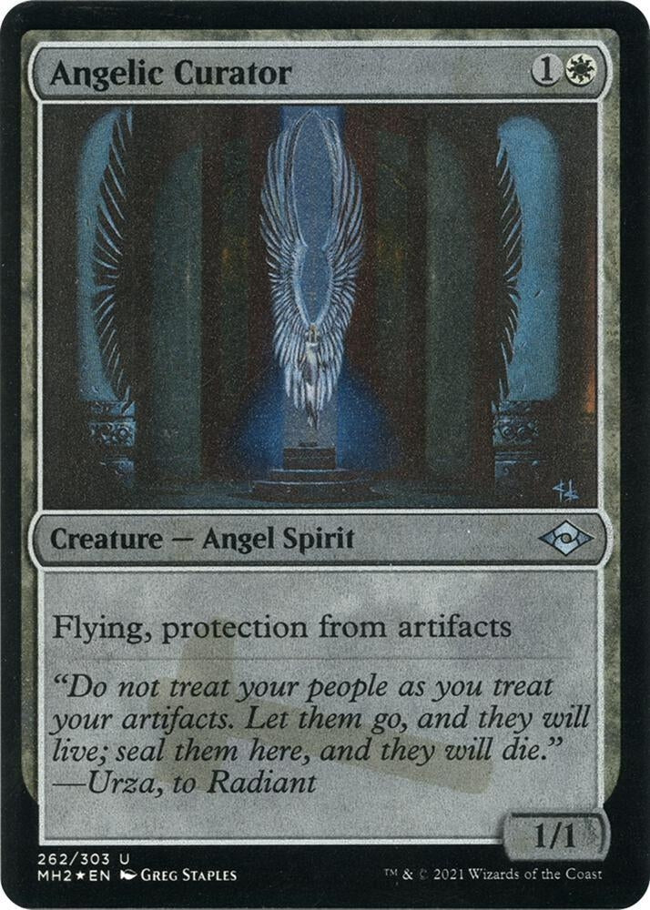 Image for Angelic Curator (Foil Etched) (262) (Modern Horizons 2) (MH2) - Magic: The Gathering