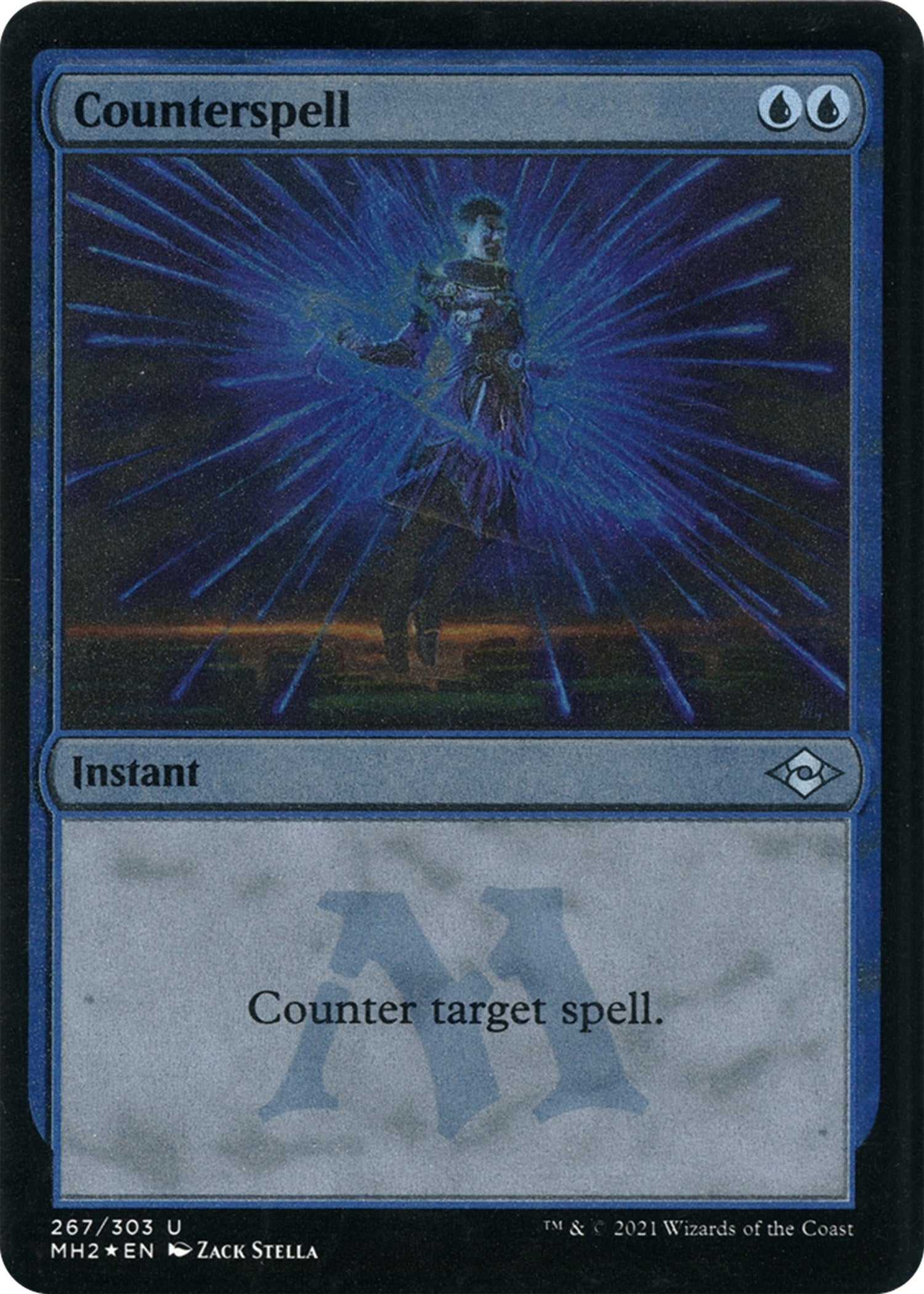 Image for Counterspell (Foil Etched) (267) (Modern Horizons 2) (MH2) - Magic: The Gathering